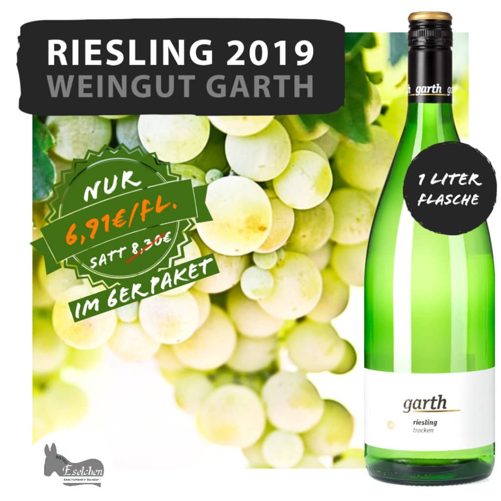 Der 2019 Riesling bei uns im Weinshop in Bonn.