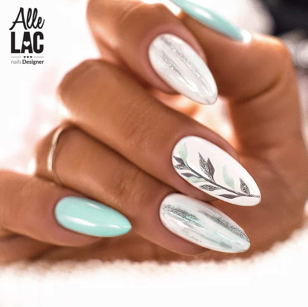 Wiedza - Jaka jest różnica między żelami a hybrydą? 6 delikatny manicure hybrydowy w listki