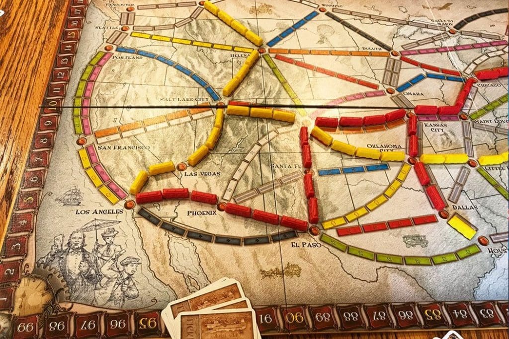 Ticket to Ride Game Board