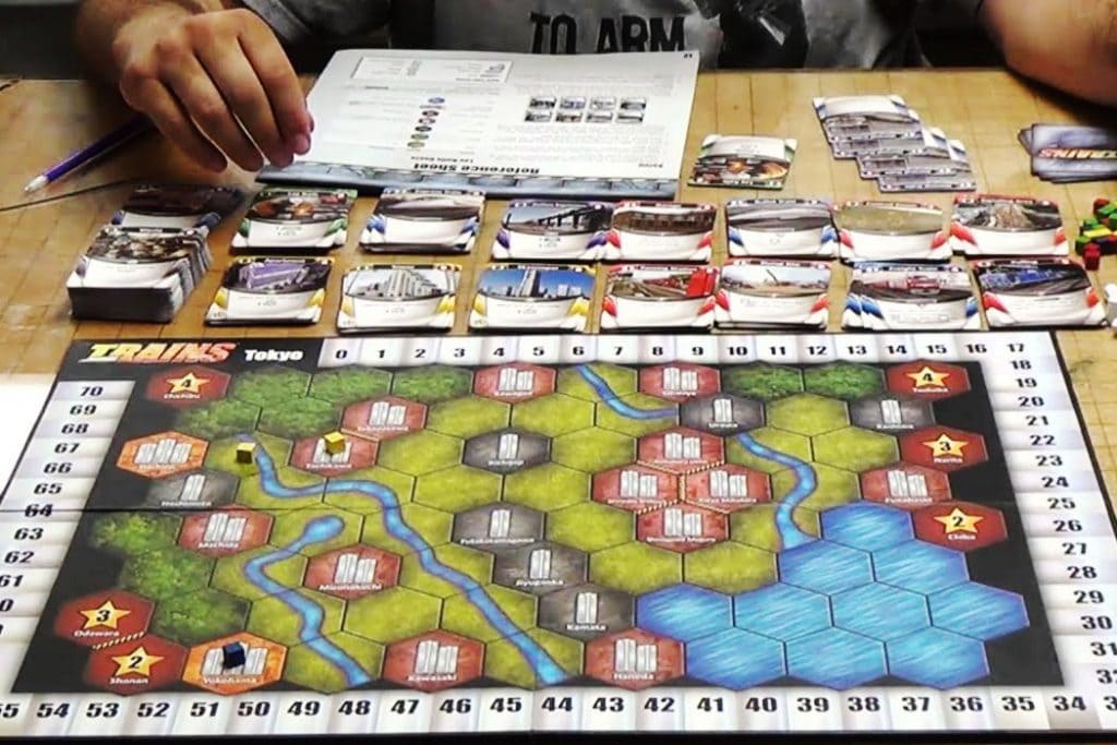 Trains Deck Building Board Game