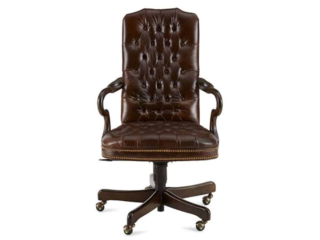 Massoud Blevens Tufted-Leather Office Chair
