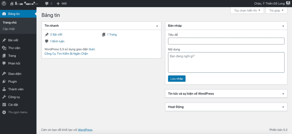 Giao Dien Tieng Viet WordPress