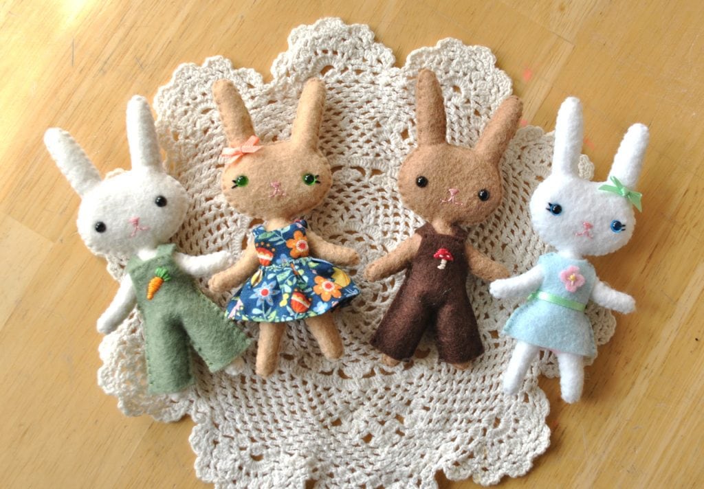 diy bunny doll