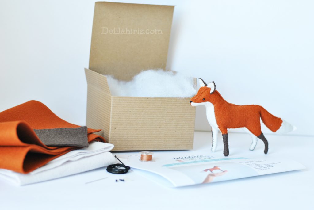 DIY Stuffed Fox Kit Delilah Iris