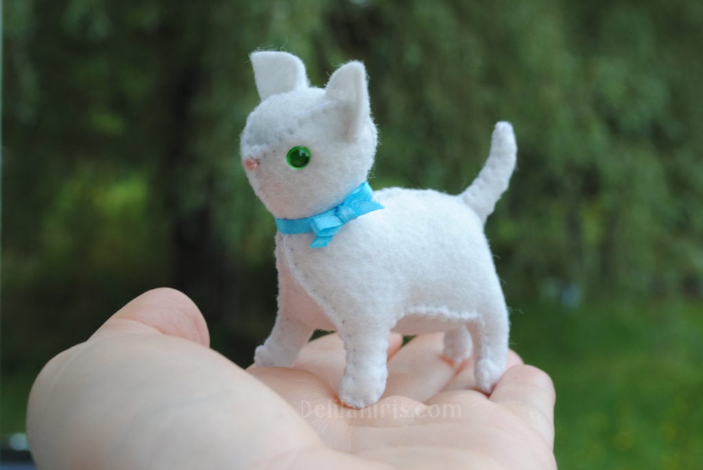 Adorable New Little Felt Cat Pattern Sew Your Own Little