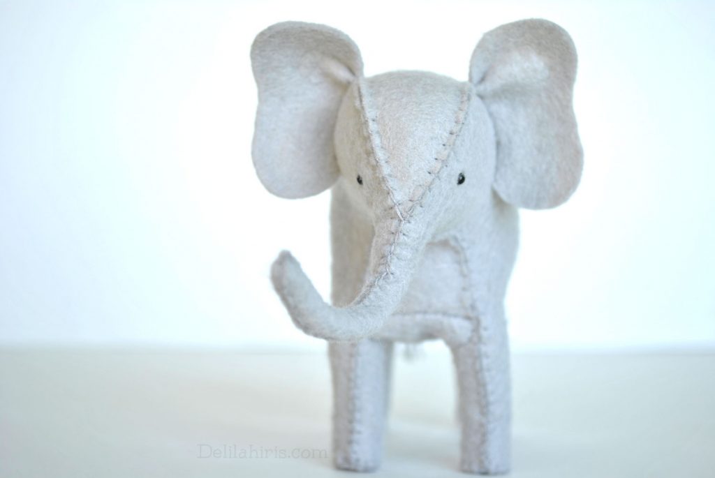 stuffed elephant sewing kit