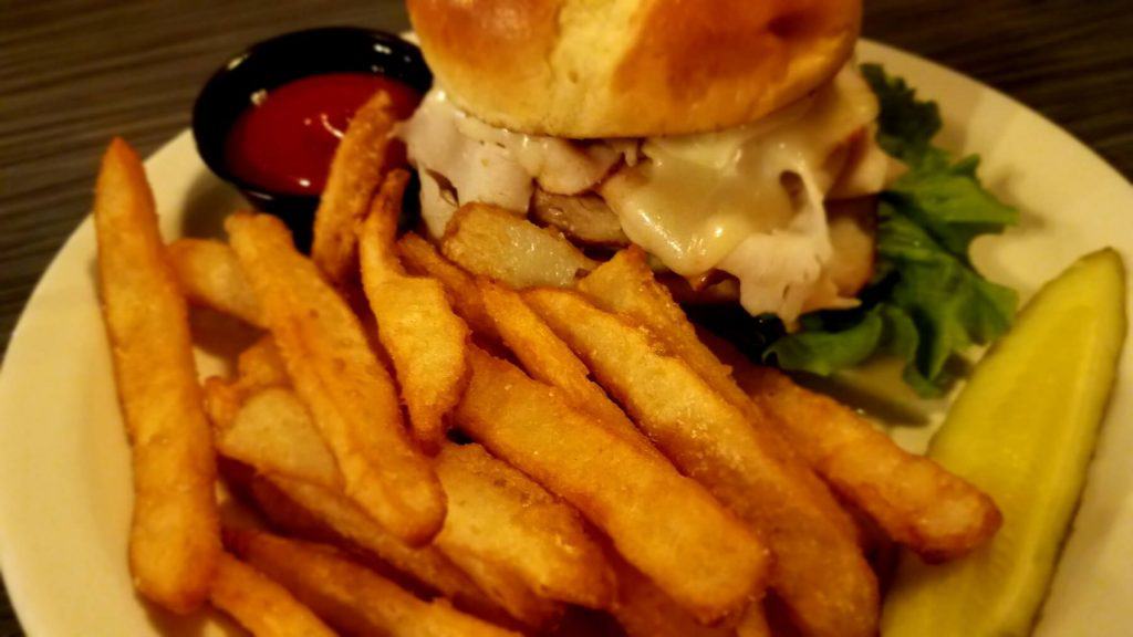 Watt Street Tavern - Hot Stacks Sandwich with Fries