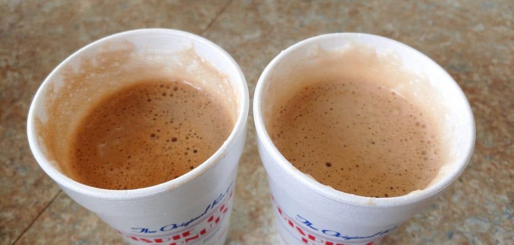 Crispie Creme Donuts White Mocha and French Vanilla Cappuccino