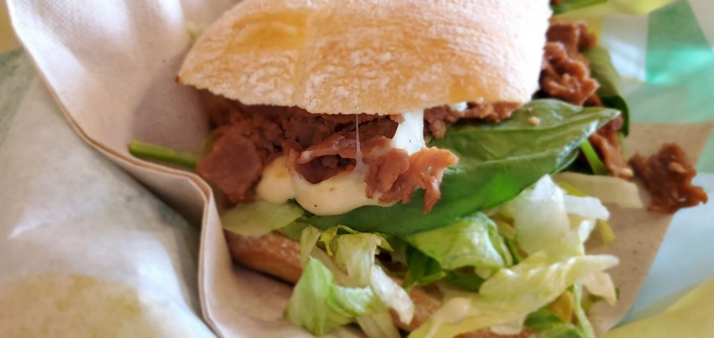 Subways Steak and Provolone Ciabatta Sub