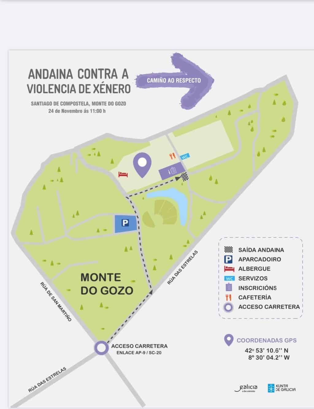 Executivas convida a participar na VII Andaina Contra a Violencia de Xénero “ Camiño ao respecto” este domingo 24 de novembro