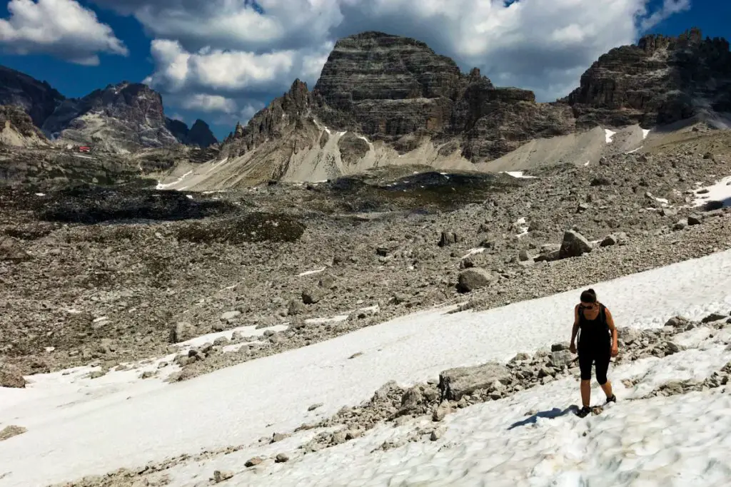 Hiking in Tre Cime, Dolomites, Italy