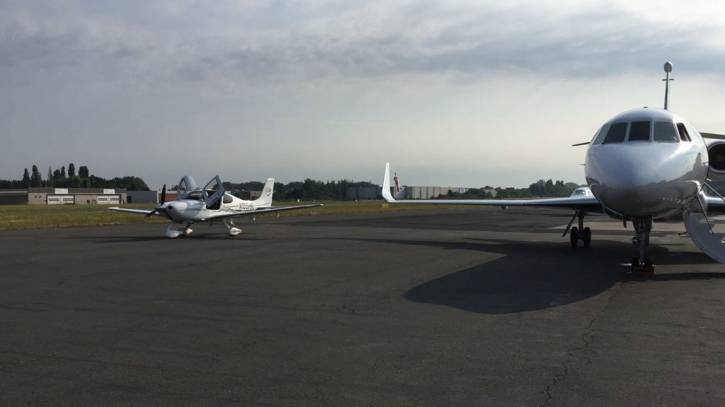 Propeller plane vs. private jet