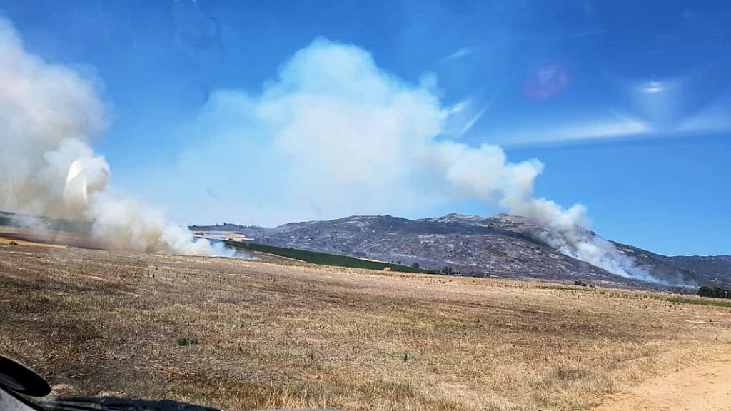 Fire on the Paardeberg