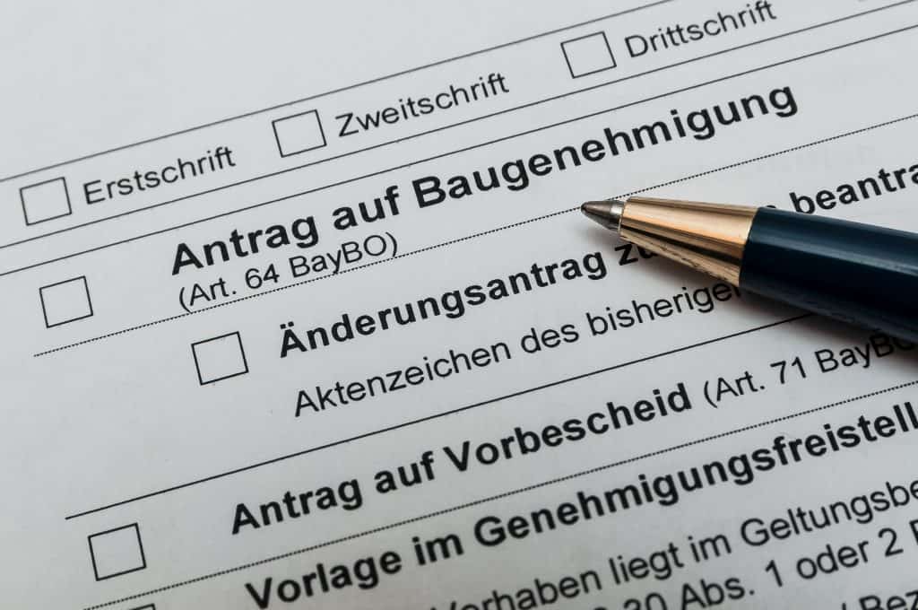 Antrag auf Baugenehmigung
