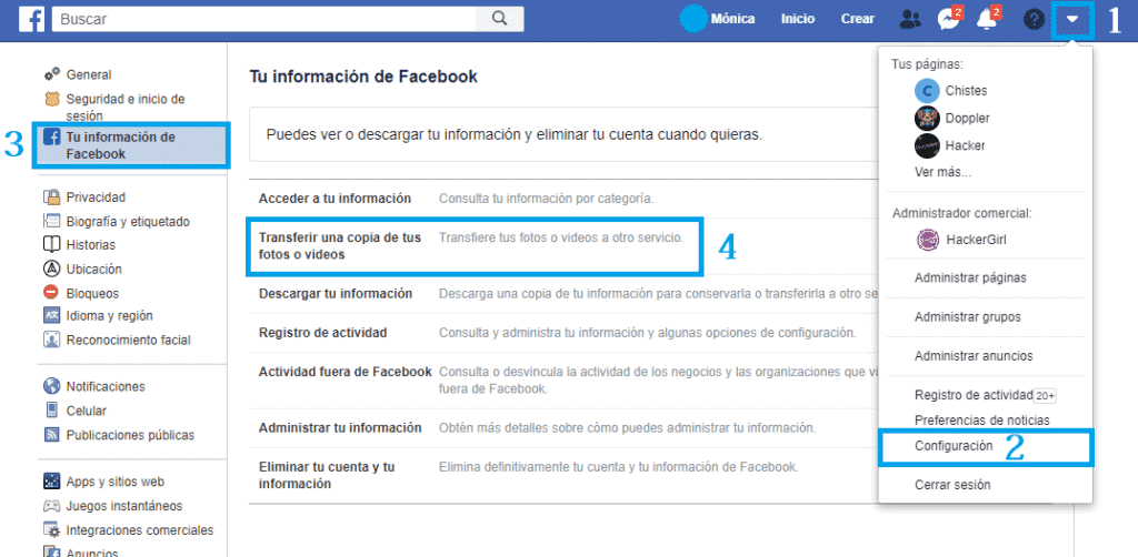 Facebook Google videos de Facebook