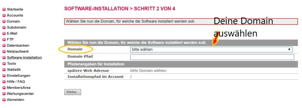 Wordpress unter Allinkl installieren - 5 Schritte Bilder Anleitung 6 Wordpress unter Allinkl installieren - 5 Schritte Bilder Anleitung 5
