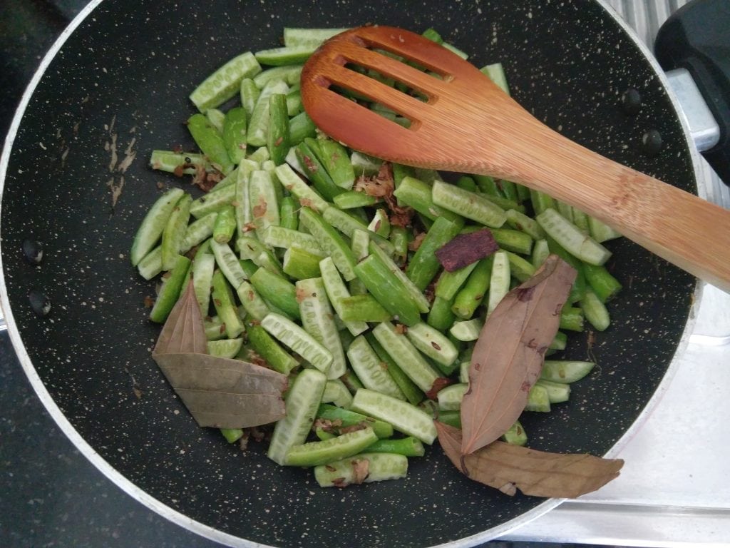 Tondli sauteed with spices