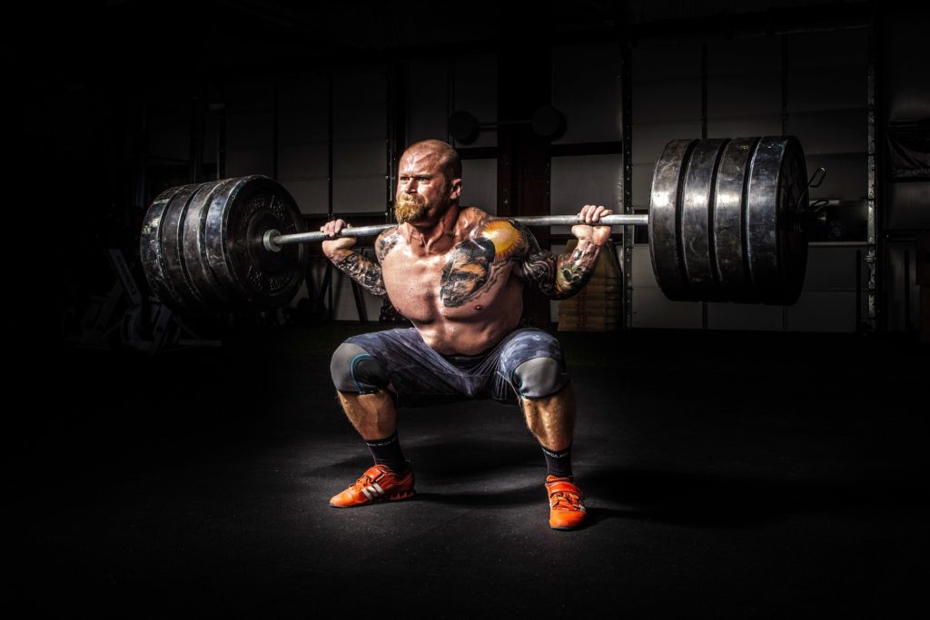 man working out