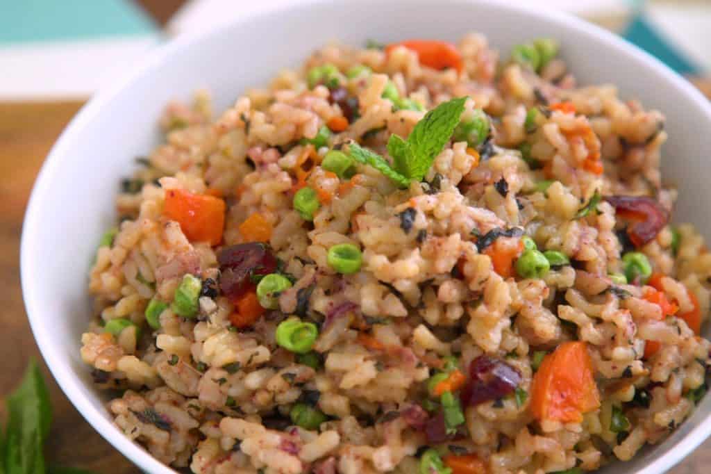 Instant Pot Risotto Recipe, healthy risotto, vegetable risotto, pressure cooker risotto recipes, instant pot recipes, pressure cooker meals, vegan pressure cooker recipes, instant pot pea risotto, instant pot arborio rice