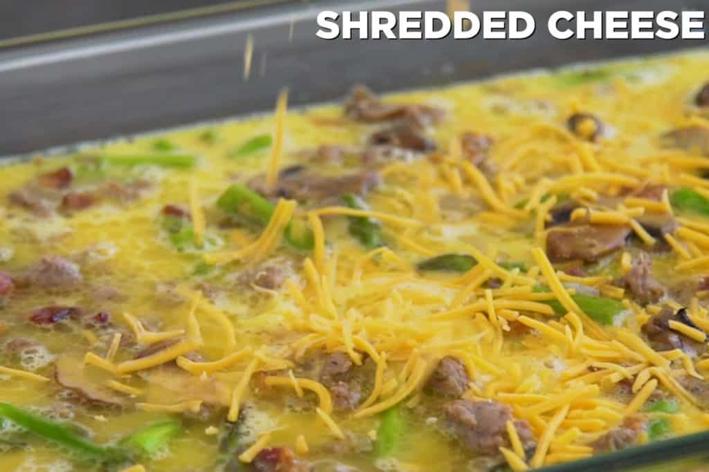 Low Carb Sausage Egg and Cheese Casserole