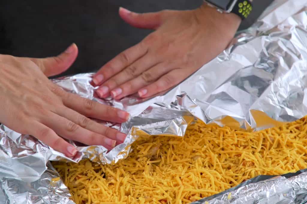 Wrapping Low Carb Casserole to Freeze