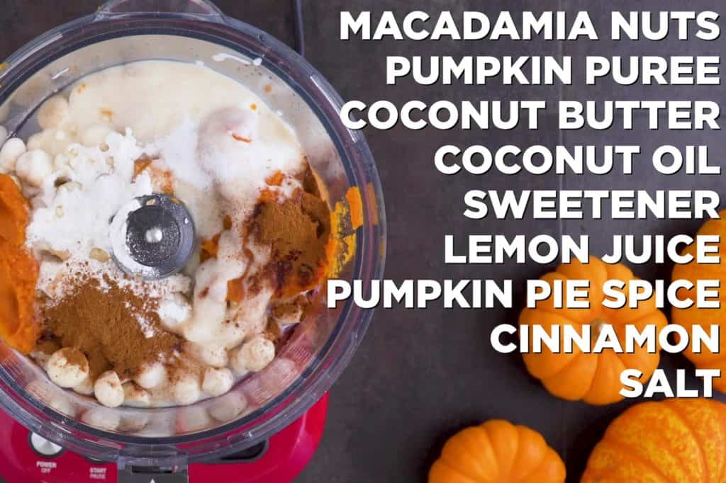 Low carb vegan pumpkin cheesecake ingredients