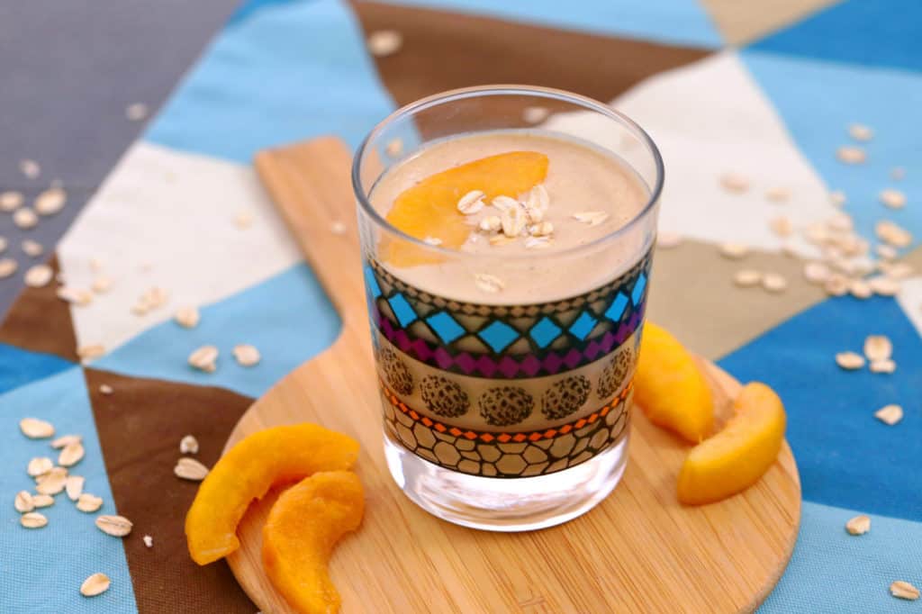 Peaches and Cream Oatmeal Smoothie