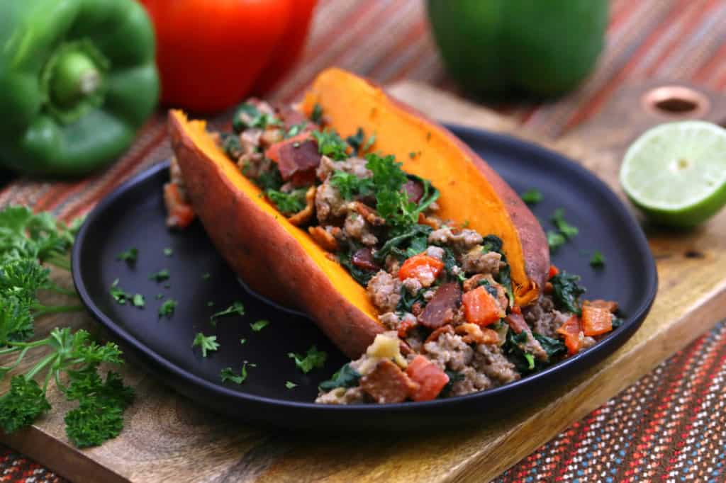 Whole30 Stuffed Sweet Potato