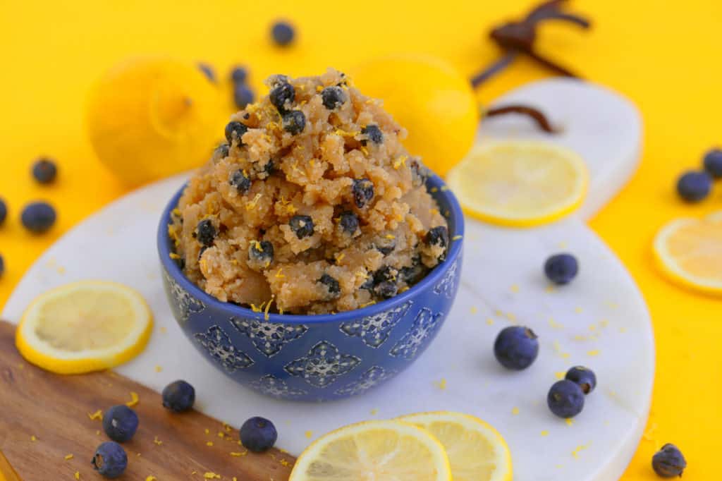 Lemon Blueberry Edible Cookie Dough