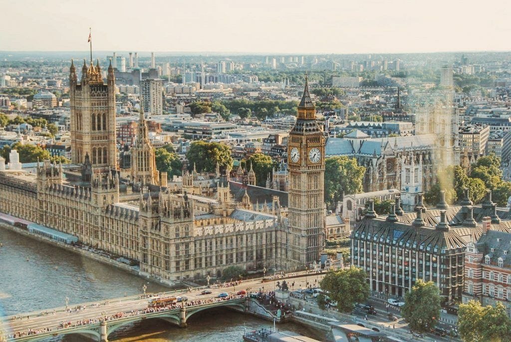 vista aérea de Londres