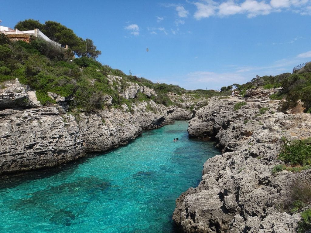 Cala de San Rafalet en Menorca