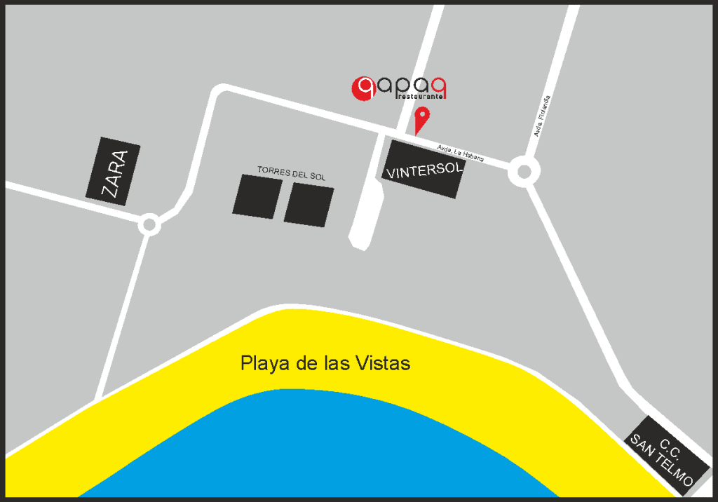 mapa de situación del restaurante qapaq