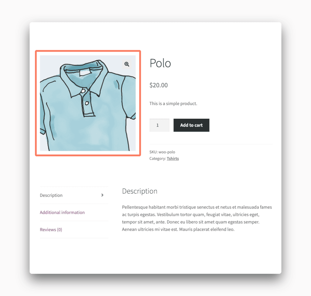 Product Image Zoom in WooCommerce