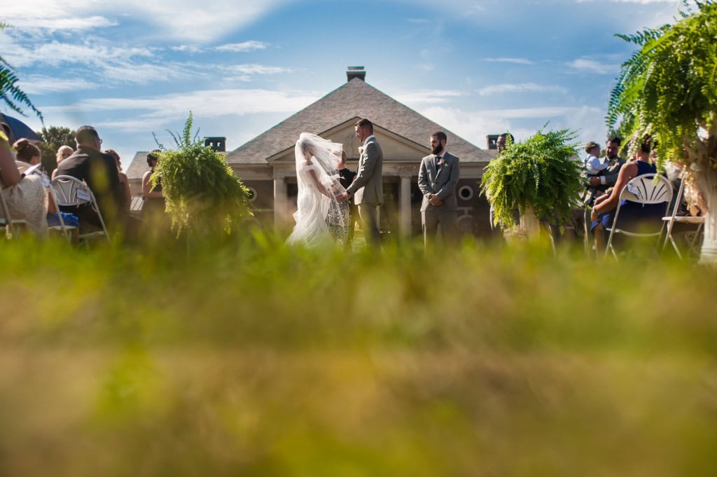 Hall of Springs outdoor wedding ceremony | Rob Spring Photography