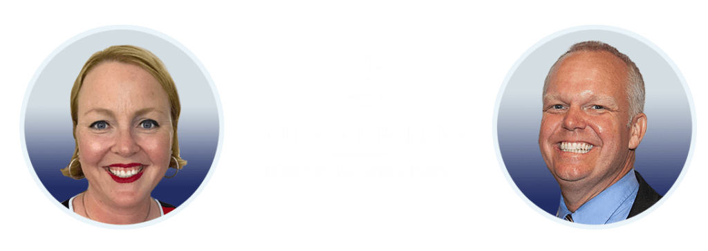 ostrom coldwell banker footer steve O logo heather o collage