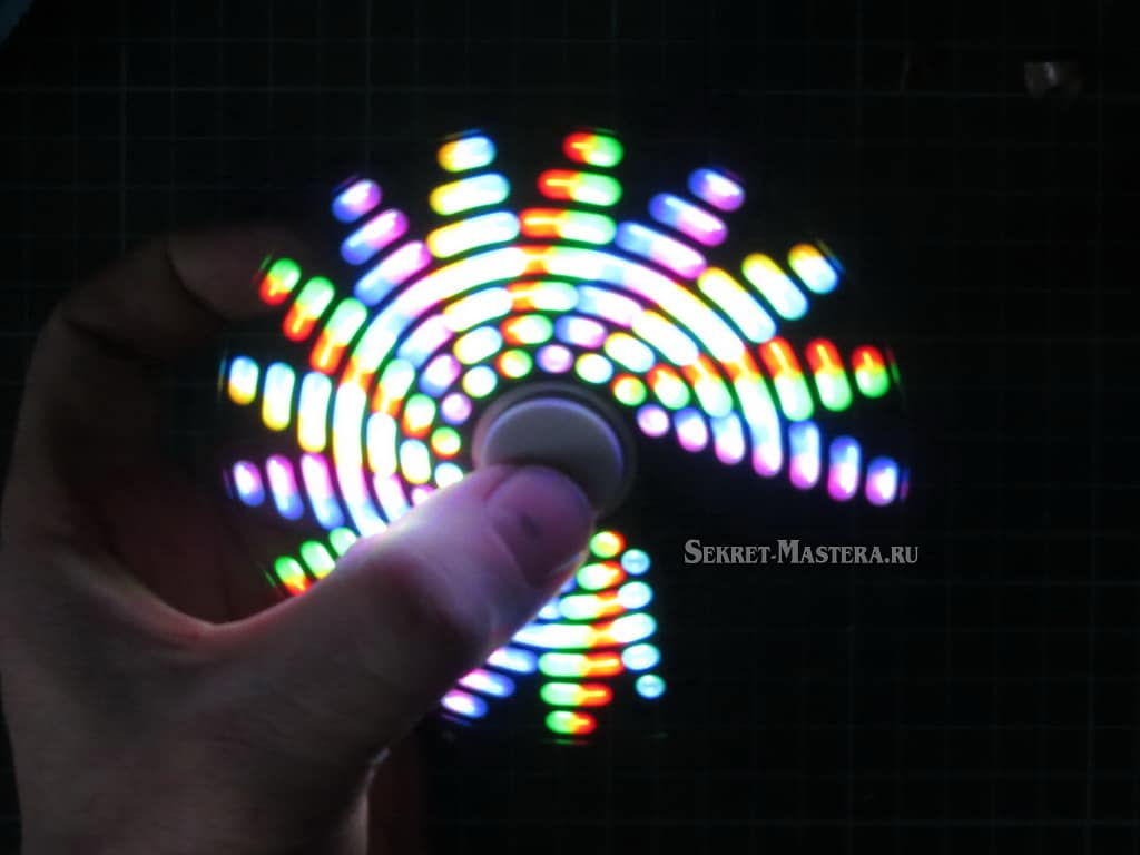 Спинер на RGB светодиодах Спинер с LED