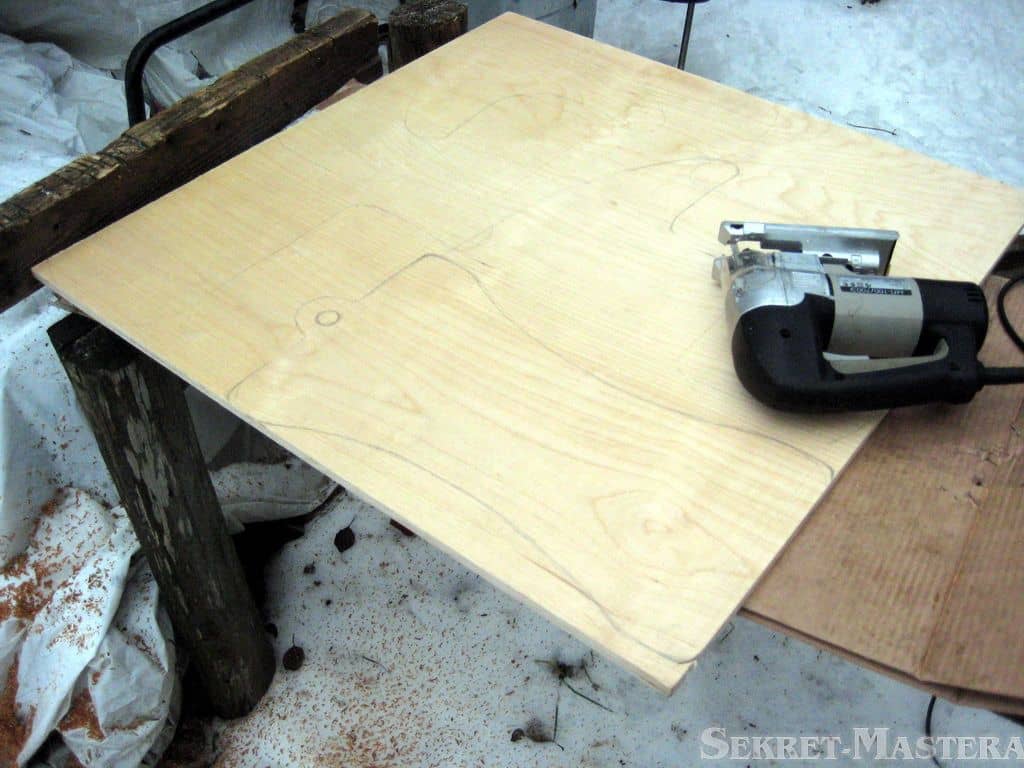 Проект КАТАЛО самокат-табуретка. Перенос контуров основания Проект КАТАЛО