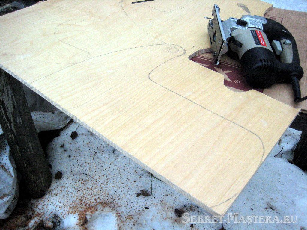 Проект КАТАЛО самокат-табуретка. Перенос контуров боковинки Проект КАТАЛО