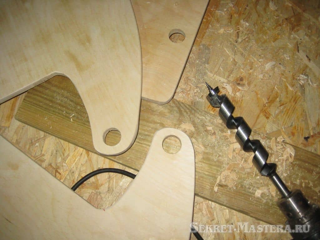 Проект КАТАЛО. Отверстия для руля в боковинах Проект КАТАЛО