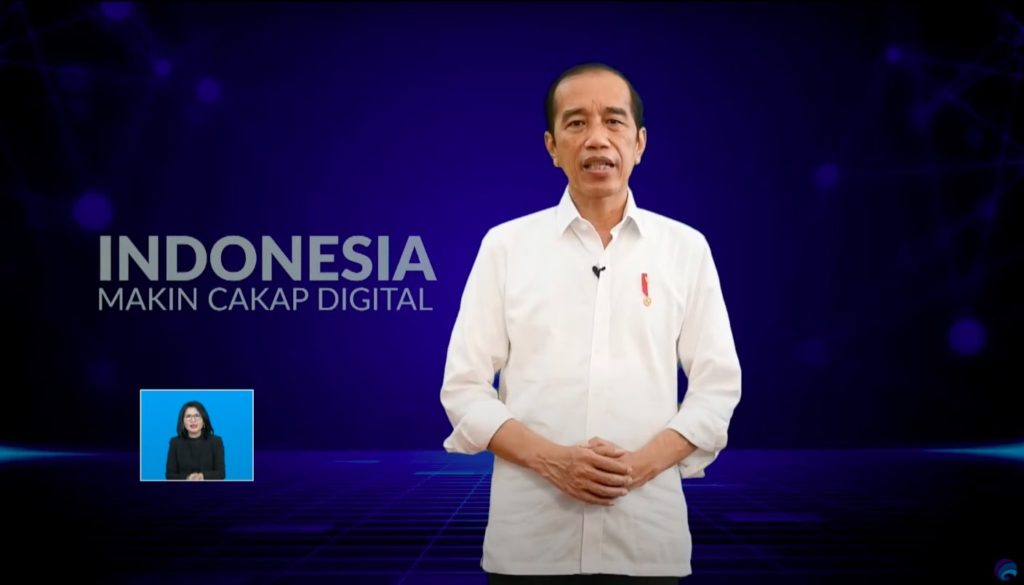 Jokowi pada Peluncuran Program Literasi Digital Nasional
