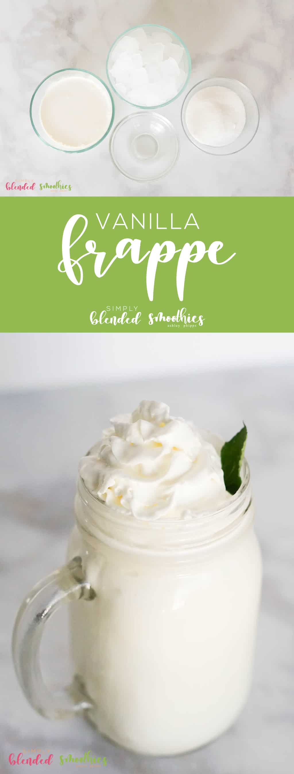 Delicious Vanilla Frappe Simply Blended Smoothies