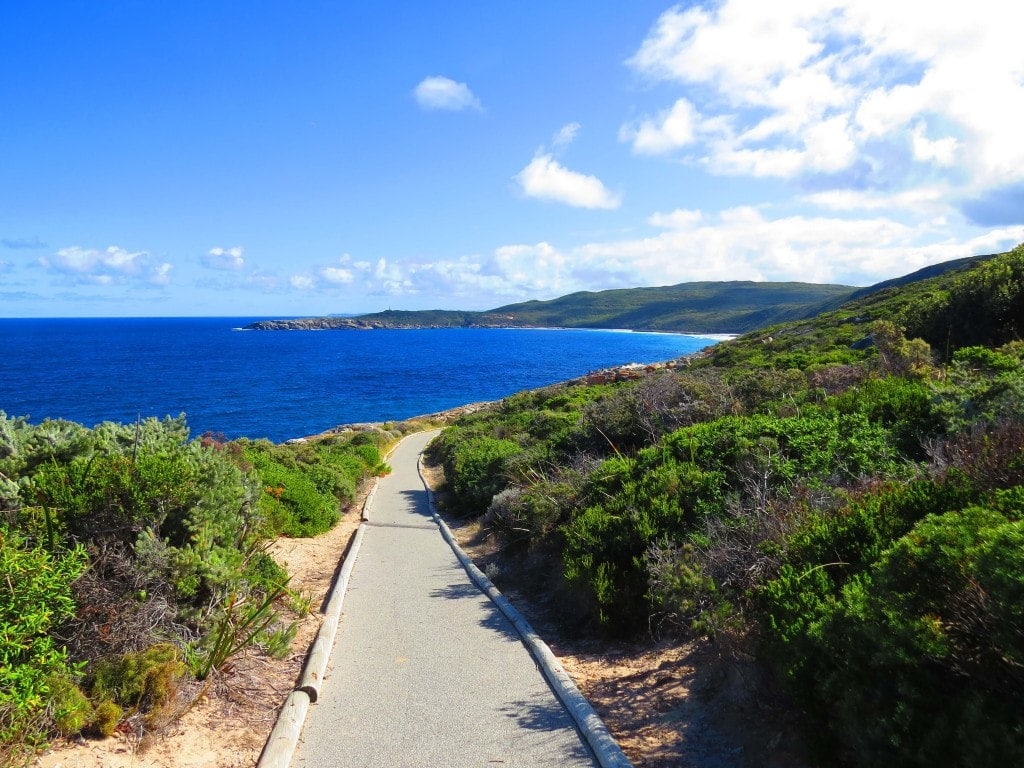Walkway to Blow Holes best seen on certain weather conditions- things to see on the Perth to Melbourne road trip.
