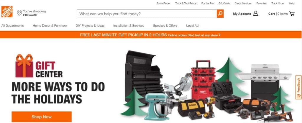Home Depot is famous for hardware and home improvement products