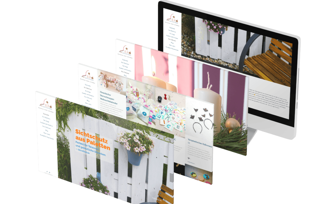 Portfolio - Stichkind - Homepage © Web-Kreativ WordPress Webdesign Manufaktur