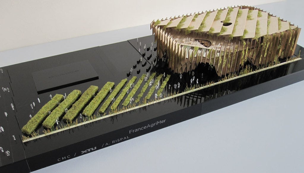 maquette du pavillon français de l'exposition universelle de Milan par XTU architects