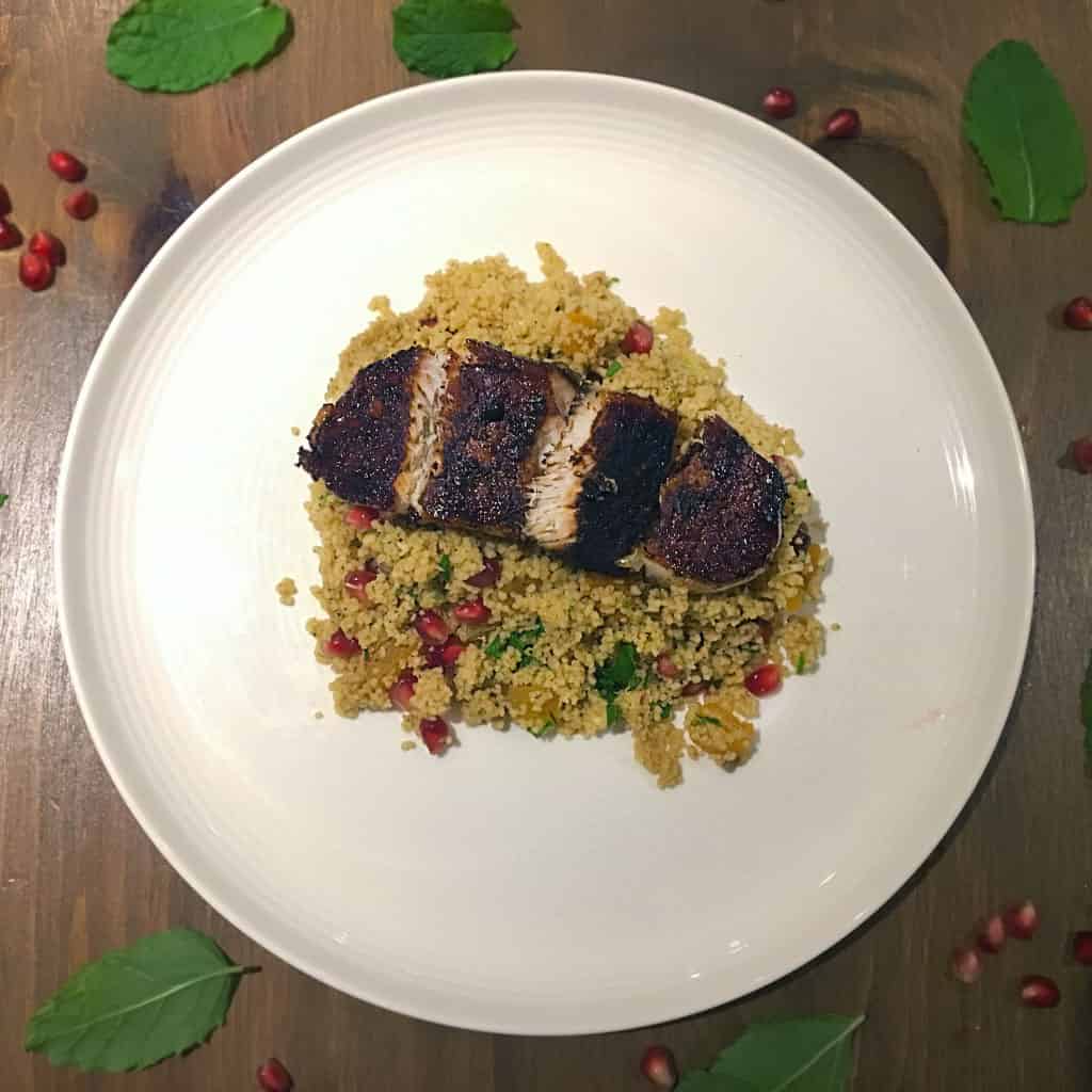 Pomegranate Couscous and Moroccan Pork | Amateur Chef