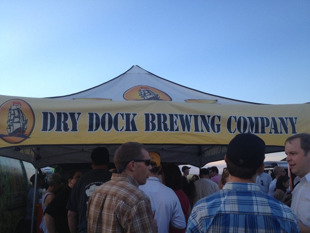 A short line at Dry Dock, at the end of the night. Totally worth the wait!
