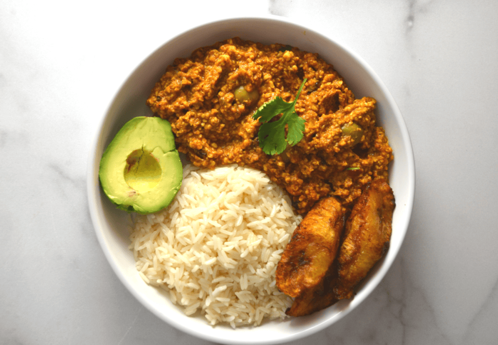 Cuban Style Vegan Tempeh Picadillo