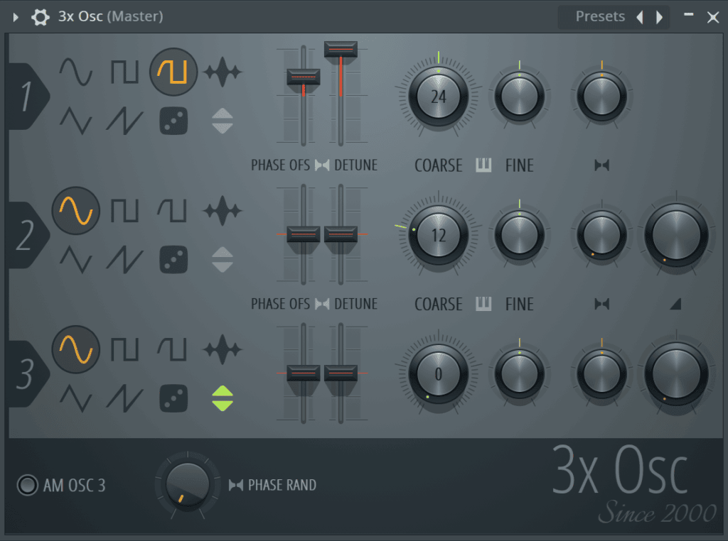 FL Studio 3x Osc