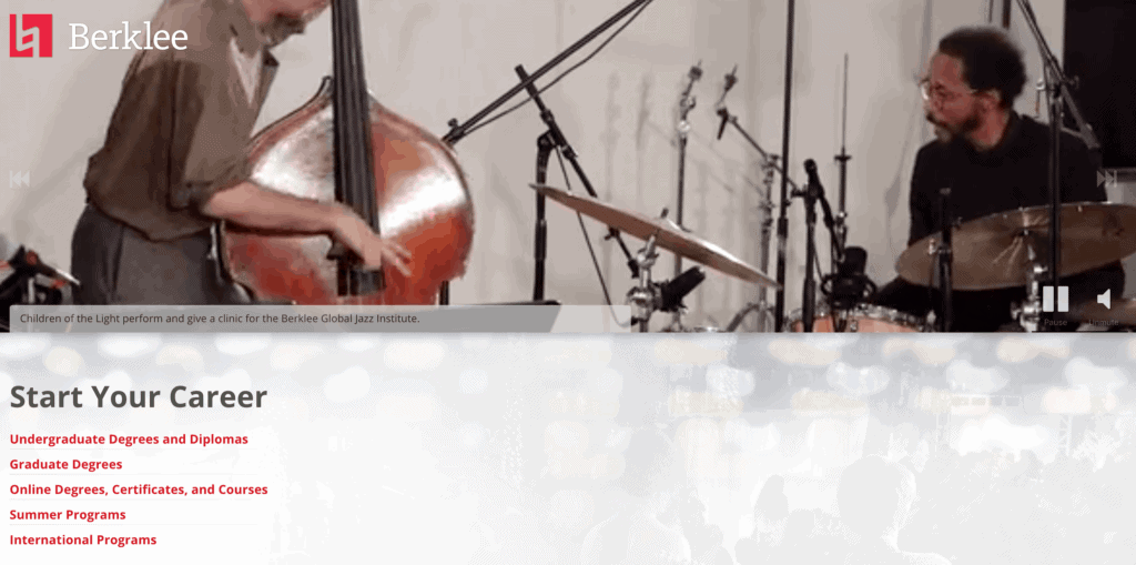 Berklee Website